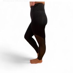 Lululemon athletica Black Mesh Panel Leggings